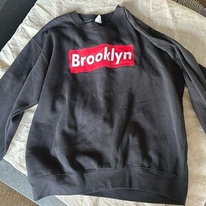 Brooklyn Vintage Black Sweatshirt  XL‎